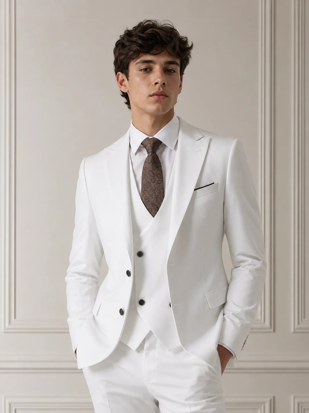 Cannes — Ivory · three piece