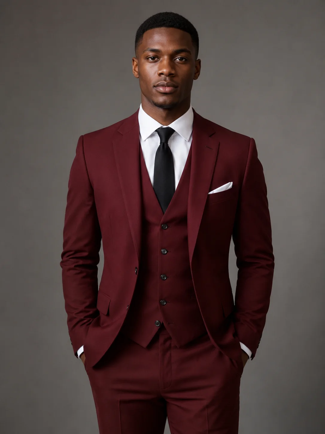 Pemberton — Burgundy · three piece