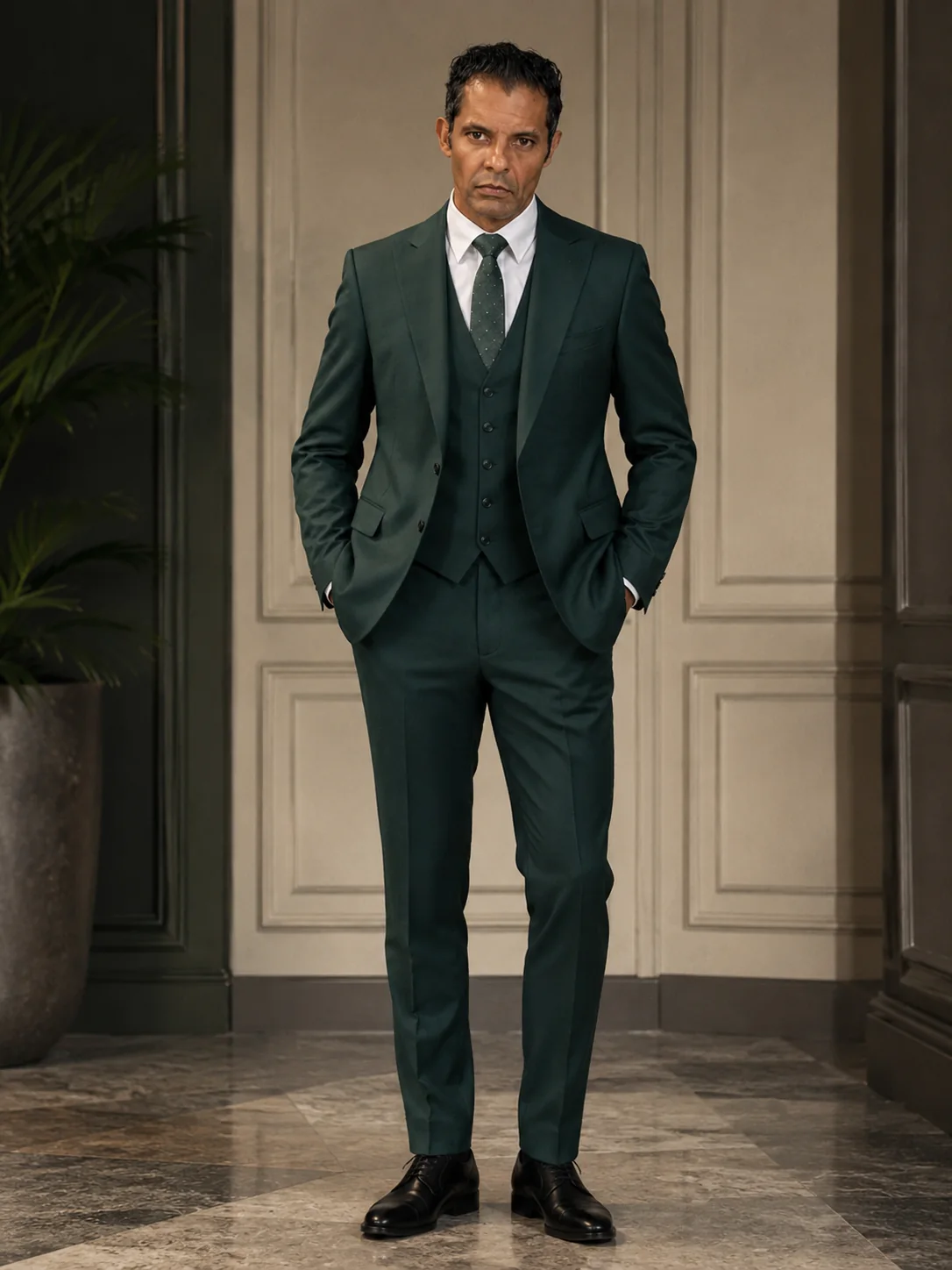 Thornbury — Forest green · three piece